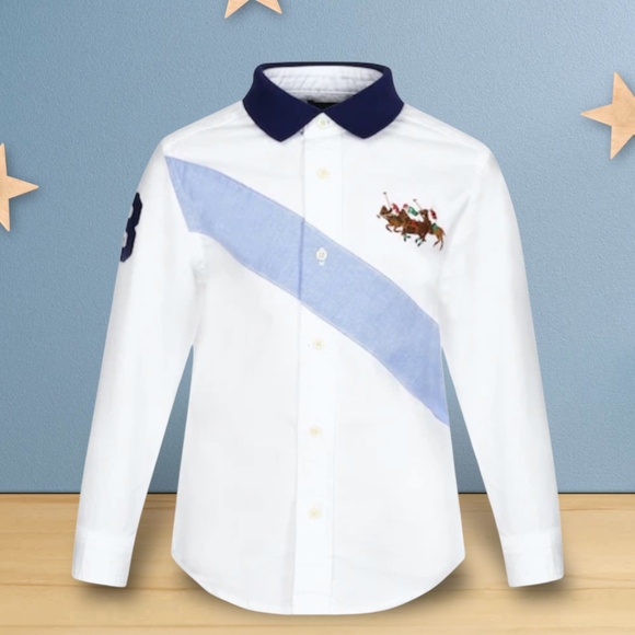 Polo Ralph Lauren Boys—Kids Banner Cotton Oxford Shirt